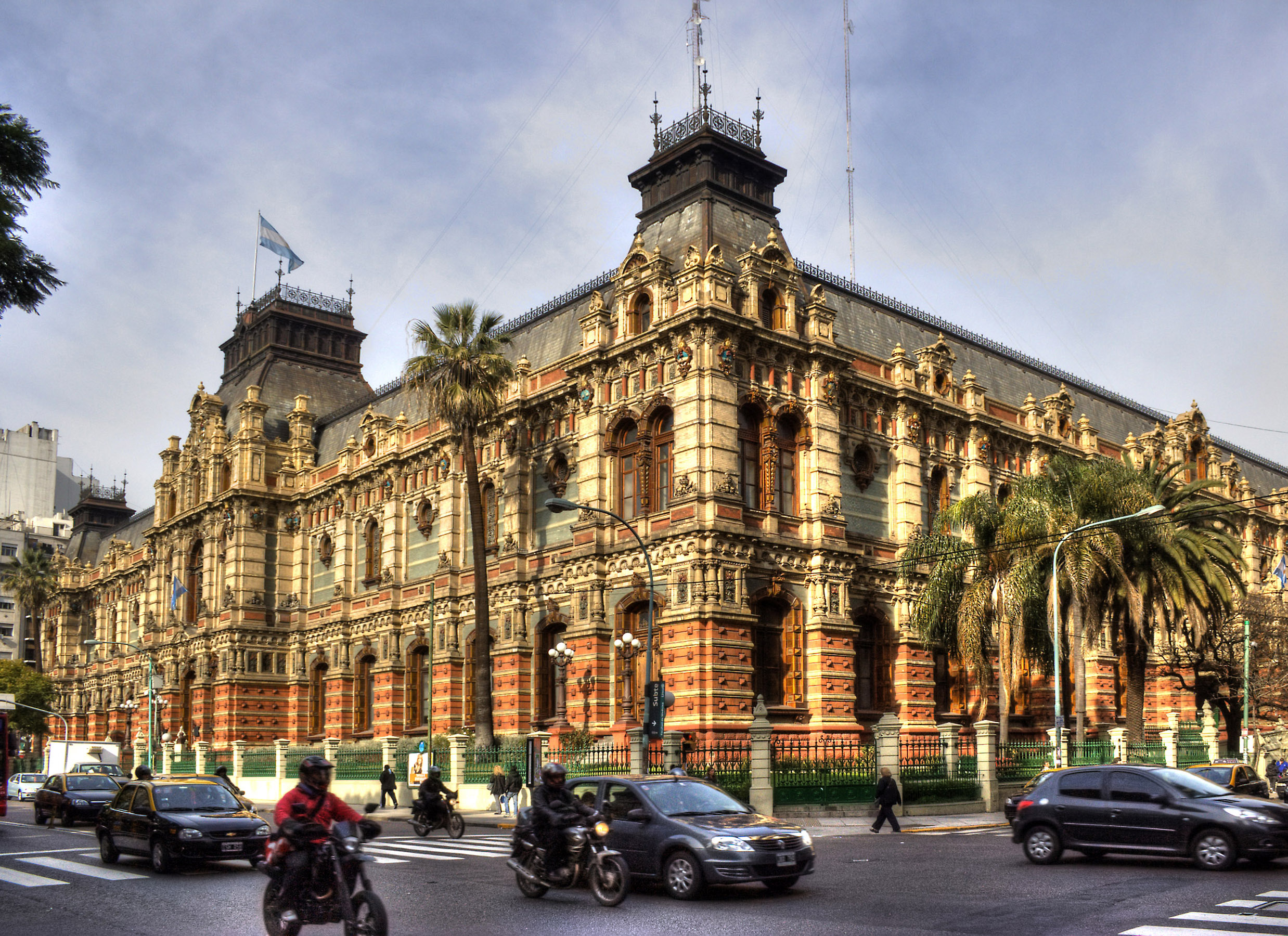 The Palacio de Aguas Corrientes, a water tank disguised as a palace, Buenos Aires