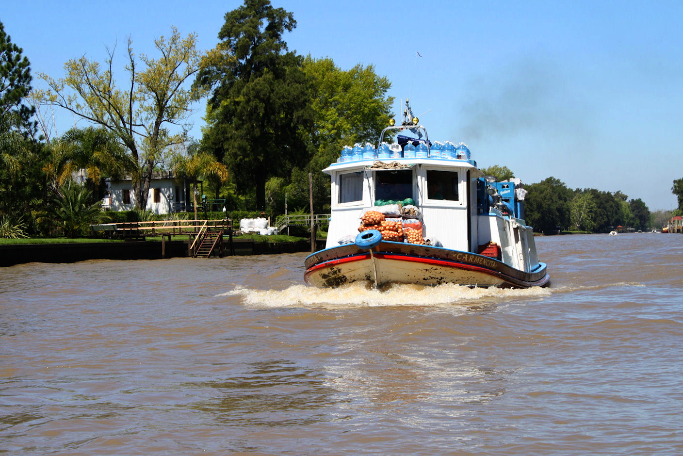 A provision boat on the Paraná Delta, Tigre