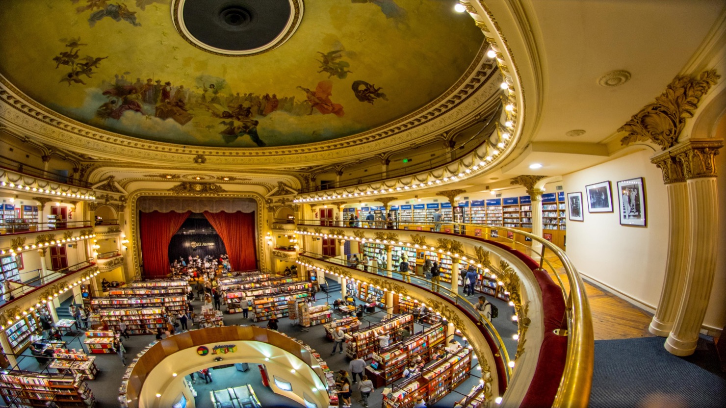 El Ateneo Grand Splendid, a former theatre turned bookstore in Recoleta, Buenos Aires