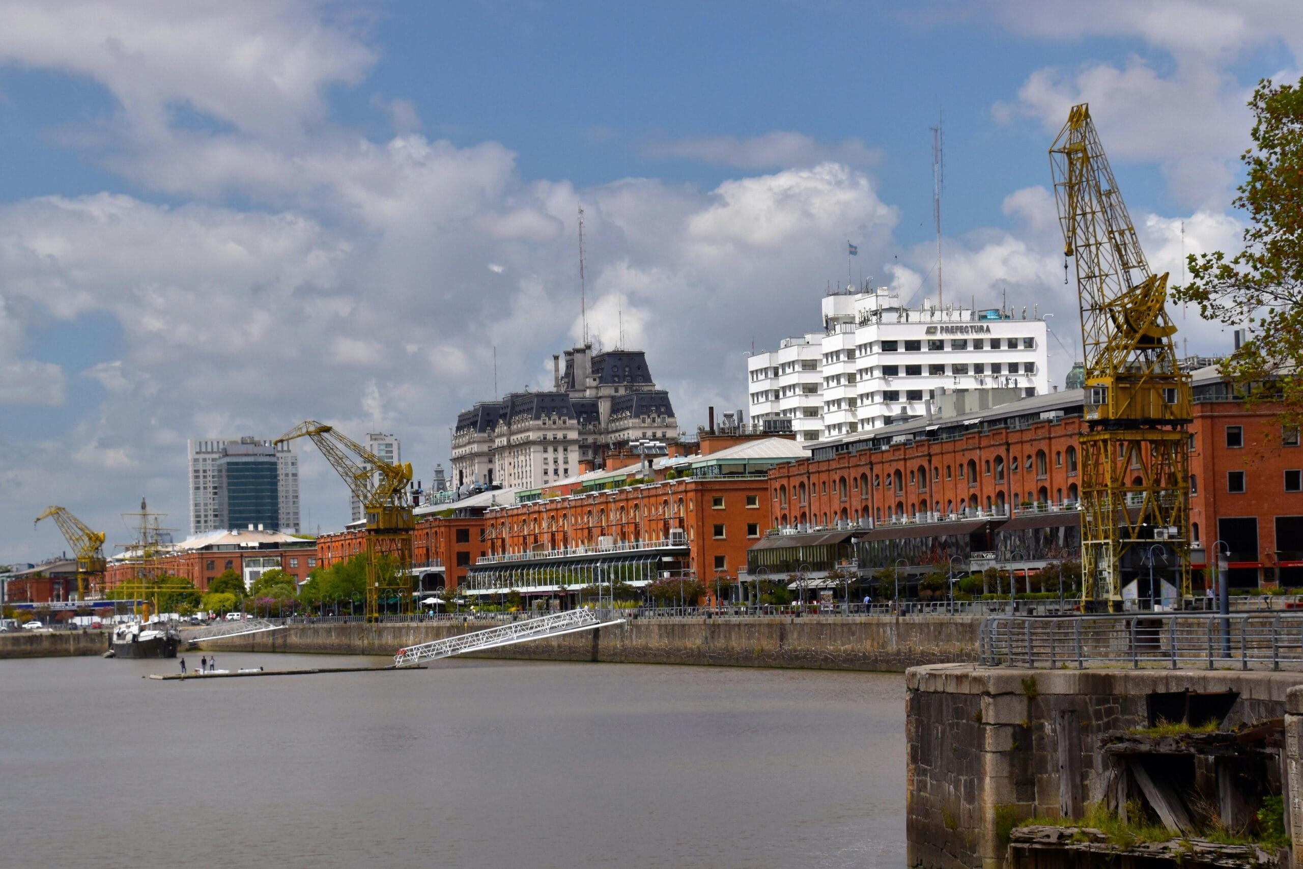 The old iron transporter bridge over the Riachuelo in La Boca